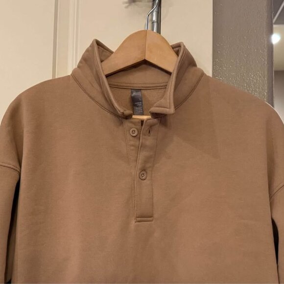 Women’s Camel Colored Mondetta 1/4 Zip Sweatshirt-Size L‎ - Picture 6 of 9